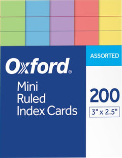 INDEXCARD MINI COLOR 3X2 200CT