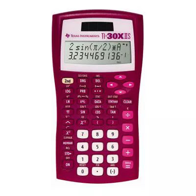 CALC TI30XIIS DUEL PWR RASPBRY - New (SKU: 16000845)