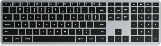 Satechi Slim X3 Bluetooth Backlit Keyboard, 16.65 x 4.5 x 0.4in, Space Gray - ONLINE ONLY