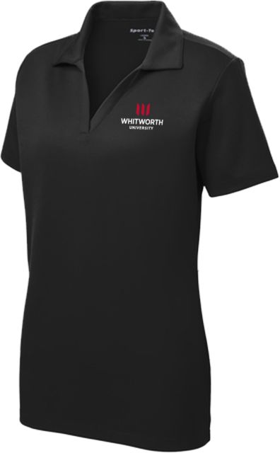 Whitworth Womens Dry Mesh Polo Whitworth University Primary Mark Stacked - ONLINE ONLY