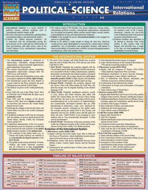 POLITICAL SCIENCE INTERNATL RE
